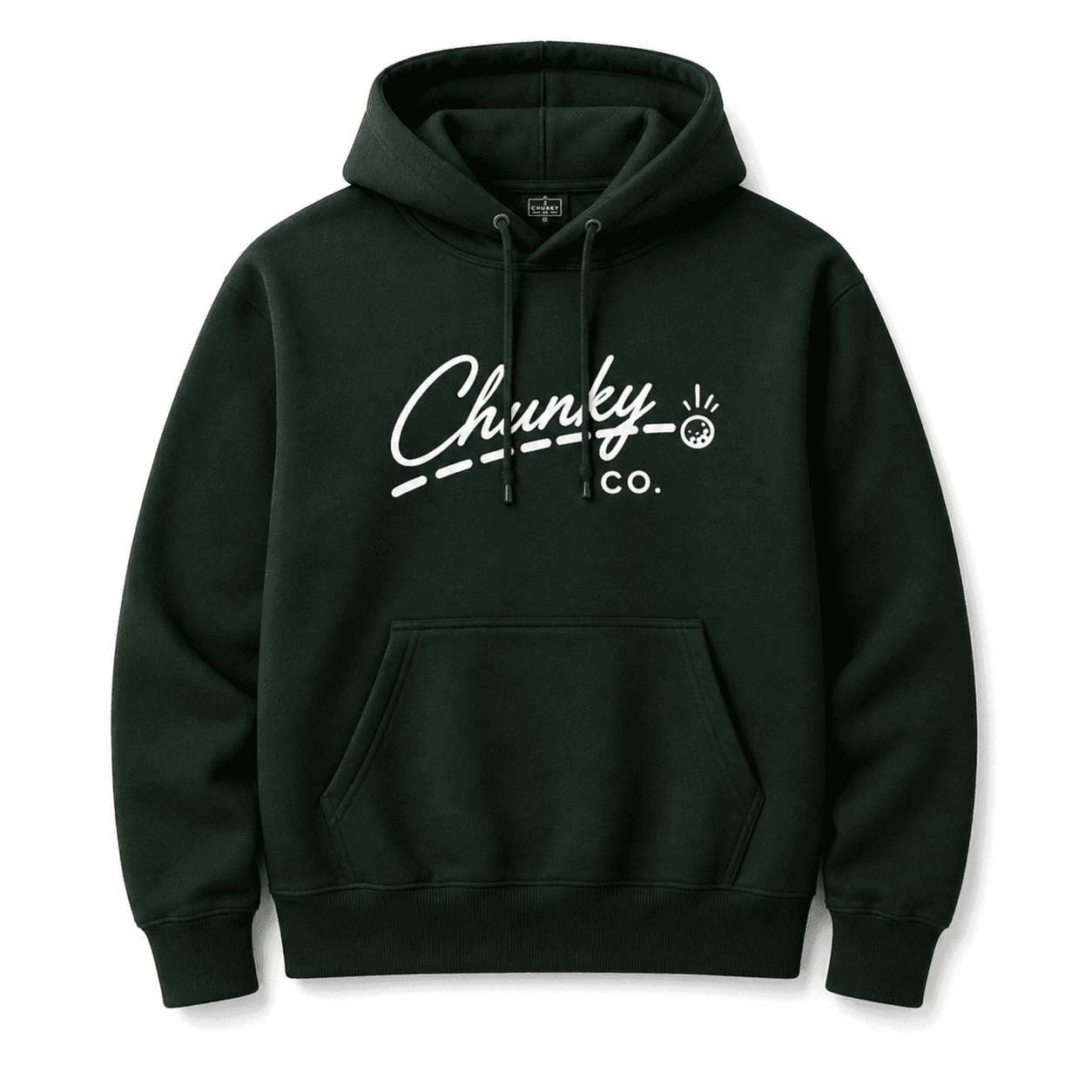Script Hoodie — Forest